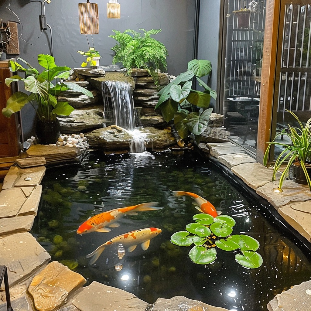 Mẫu hồ koi sân vườn nhà phố đẹp